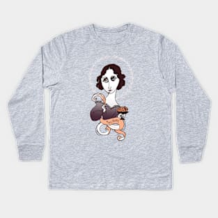 Mary Shelley Kids Long Sleeve T-Shirt